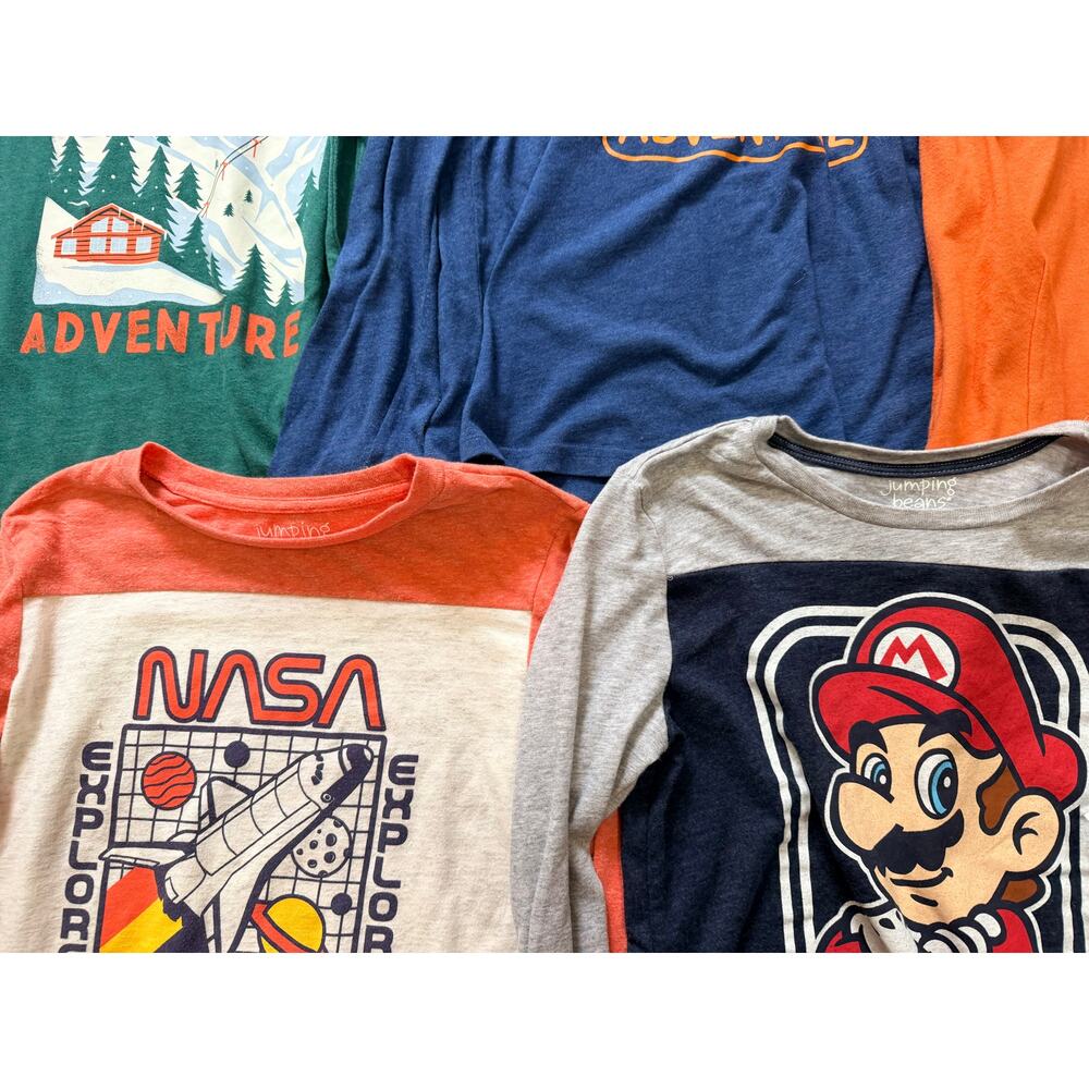 Assorted Jumping Beans Boys Size 12 Long Sleeve Shirt Lot - Picture 4 of 5